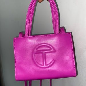 fuchsia telfar bag (small)
